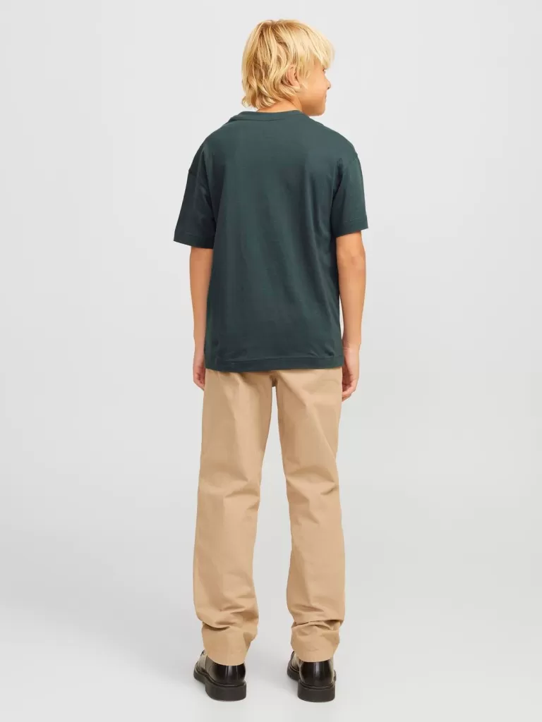 JACK & JONES Koszulki^Z logo T-shirt Junior Zielony