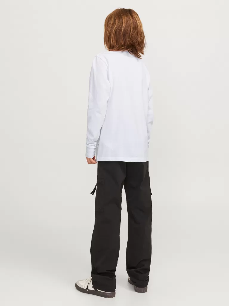 JACK & JONES Koszulki^Z logo T-shirt Junior Biały