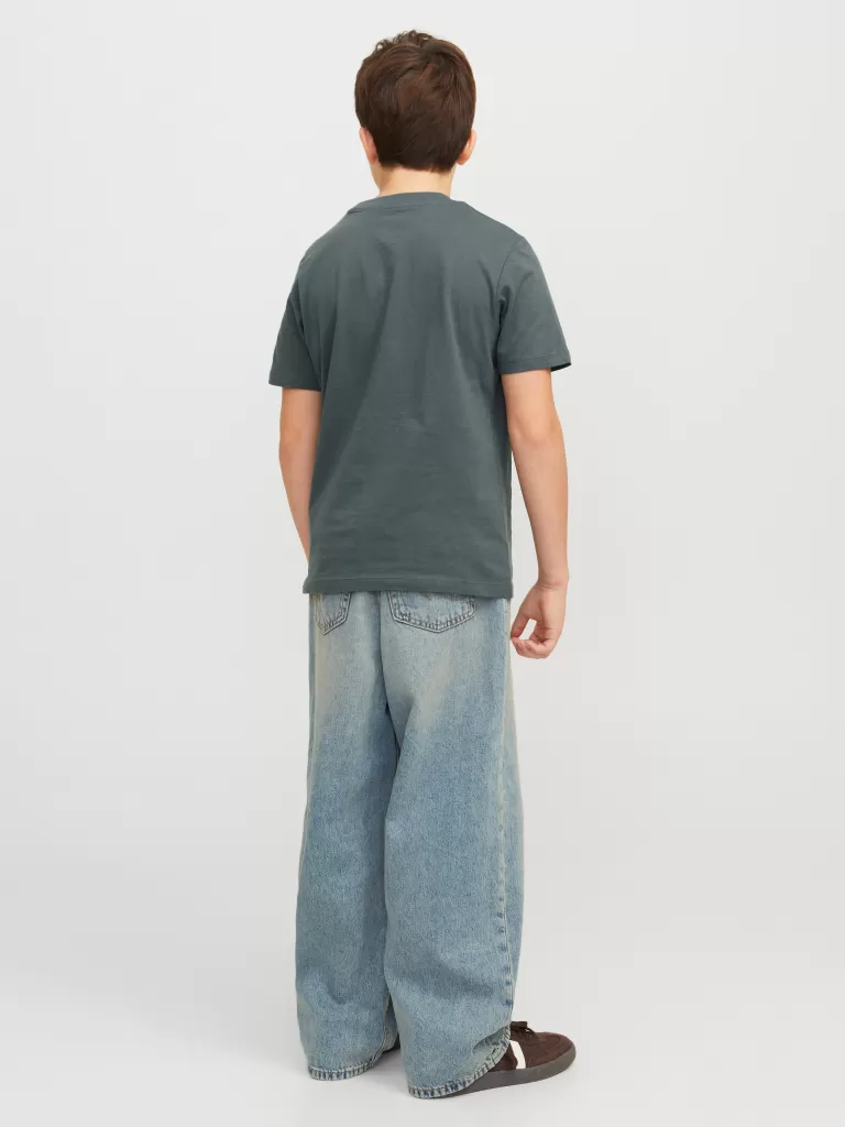 JACK & JONES Koszulki^Z logo T-shirt Junior Zielony