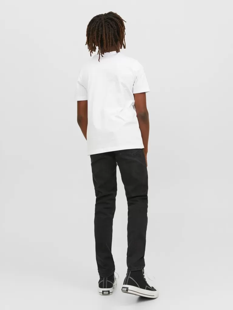JACK & JONES Koszulki^Z logo T-shirt Junior Biały