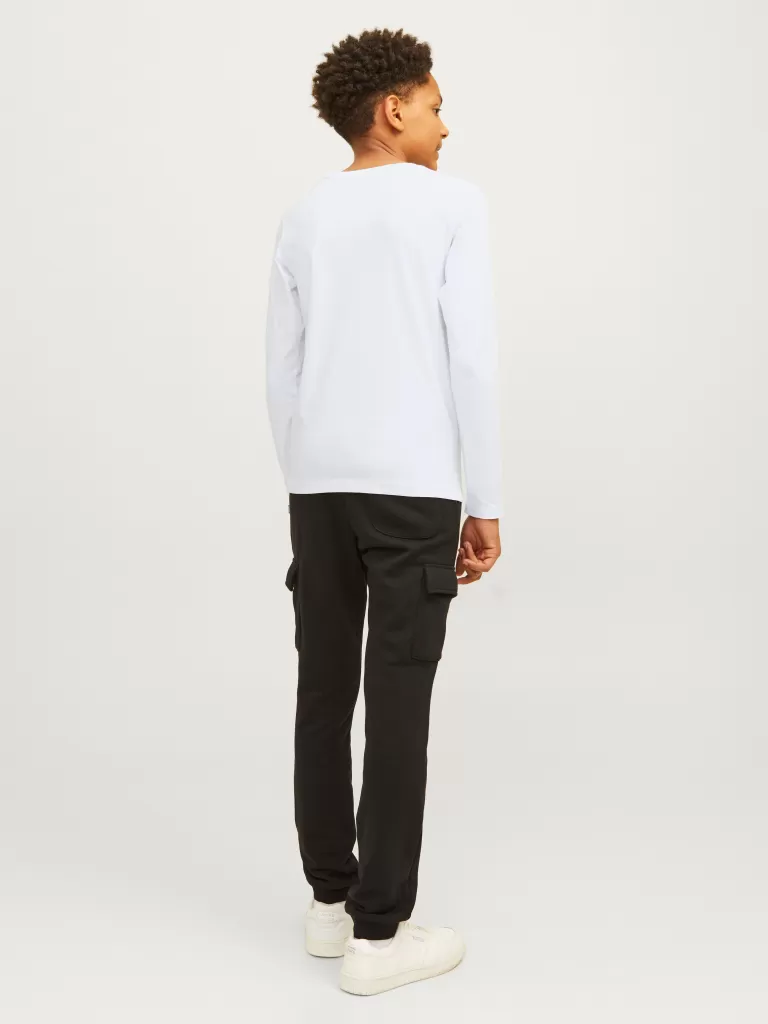 JACK & JONES Koszulki^Z logo T-shirt Junior Biały