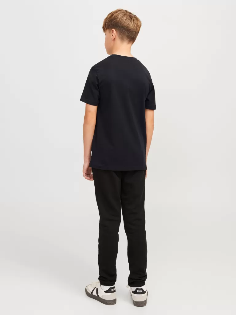 JACK & JONES Koszulki^Z logo T-shirt Junior Czarny