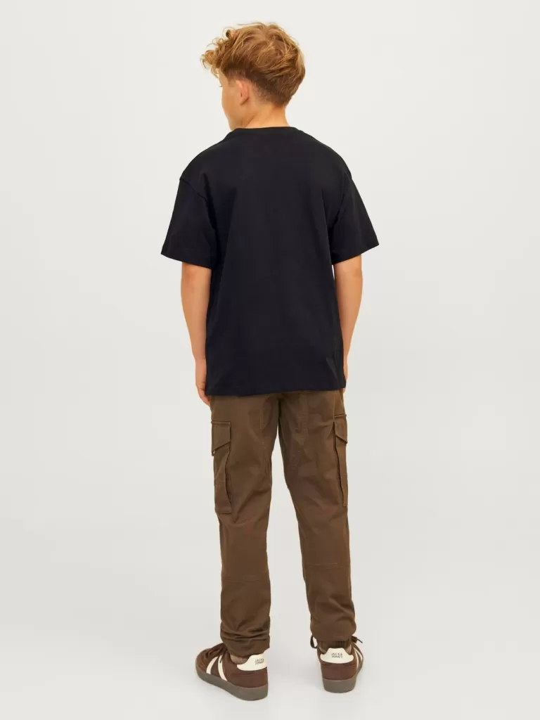 JACK & JONES Koszulki^Z logo T-shirt Junior Czarny