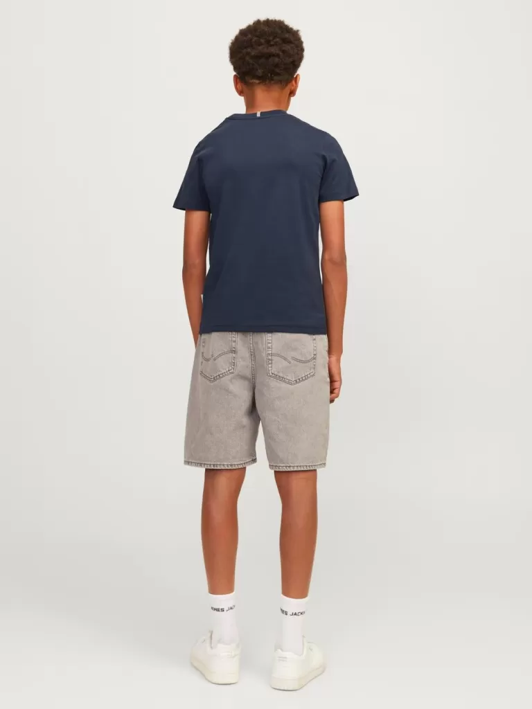 JACK & JONES Koszulki^Z logo T-shirt Junior Niebieski