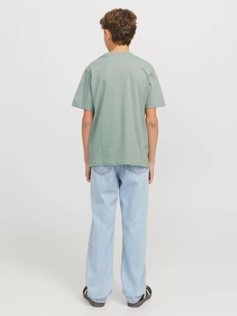 JACK & JONES Koszulki^Z logo T-shirt Junior Zielony
