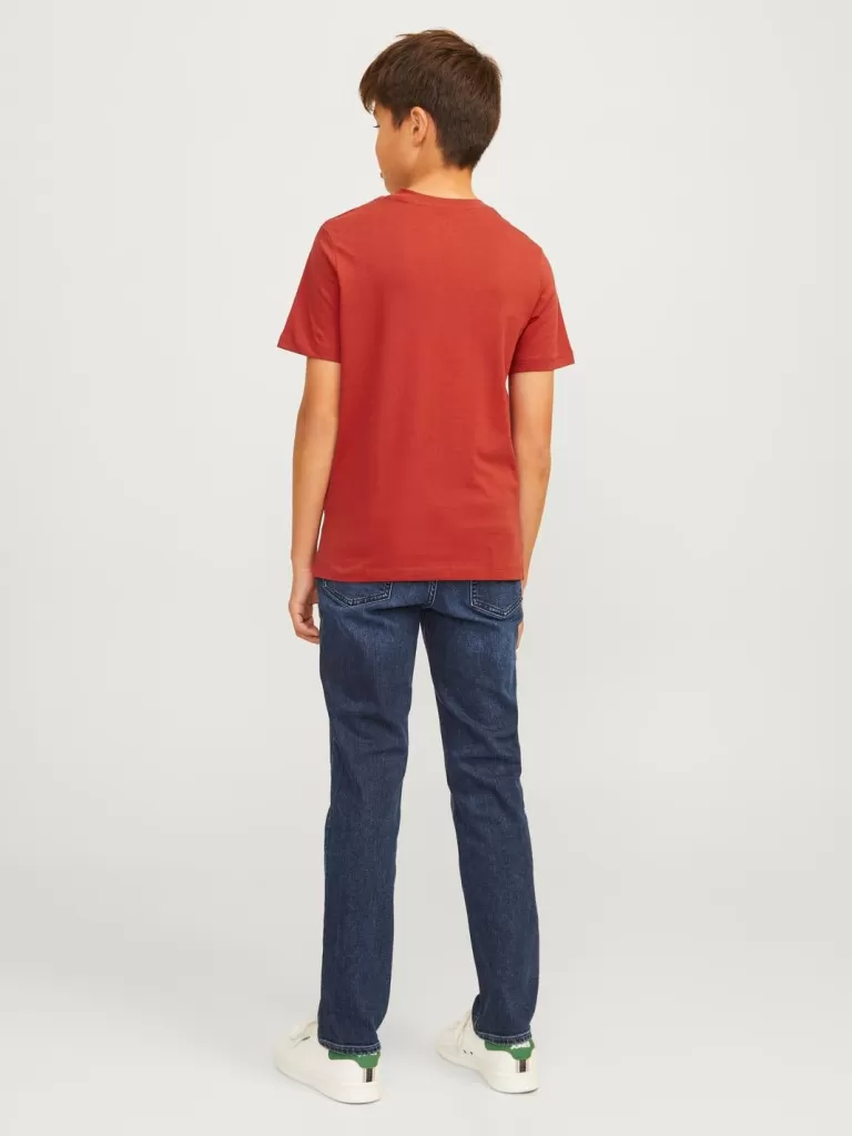 JACK & JONES Koszulki^Z logo T-shirt Junior Czerwony