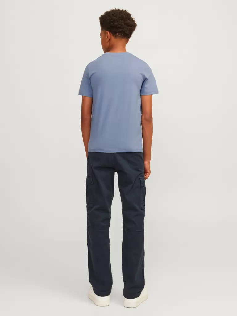 JACK & JONES Koszulki^Z logo T-shirt Junior Niebieski