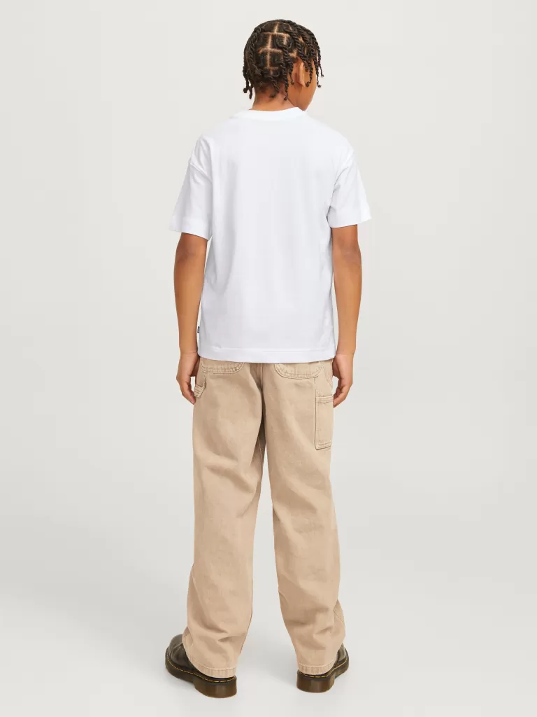 JACK & JONES Koszulki^Z logo T-shirt Junior Biały
