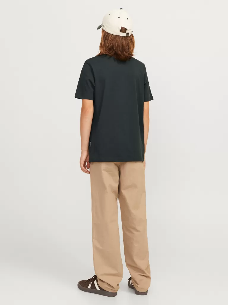 JACK & JONES Koszulki^Z logo T-shirt Junior Zielony