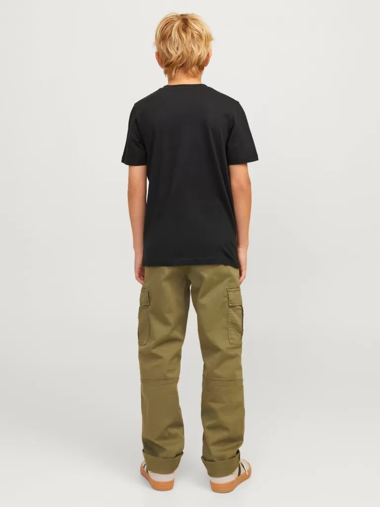 JACK & JONES Koszulki^Z logo T-shirt Junior Czarny