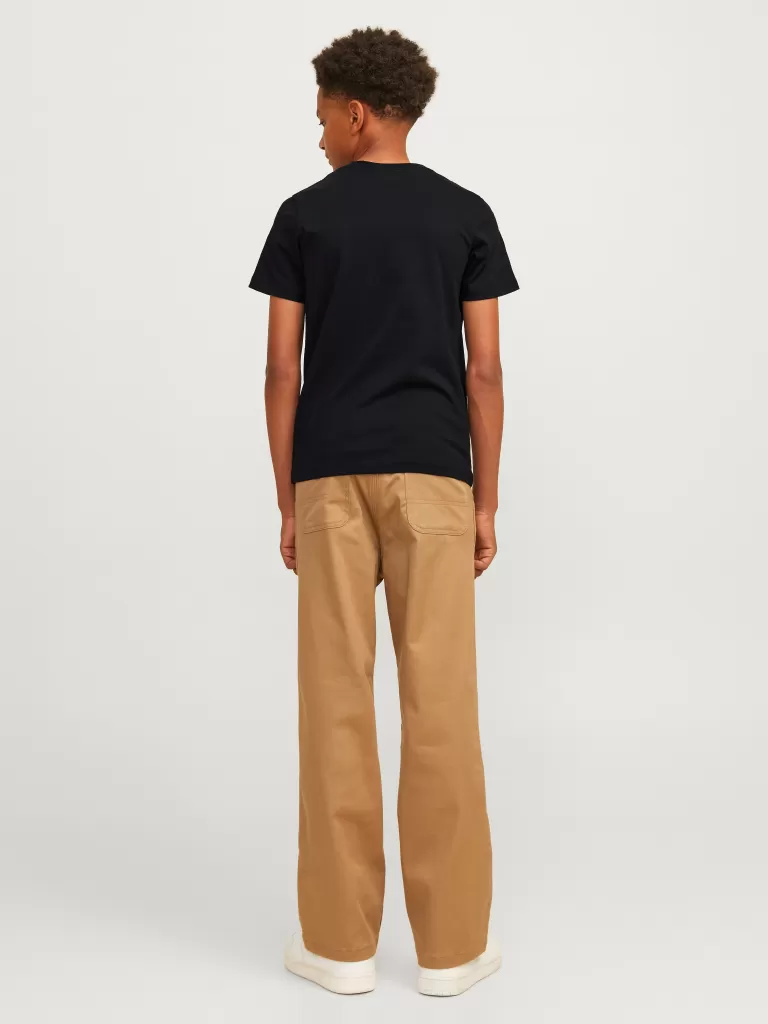 JACK & JONES Koszulki^Z logo T-shirt Junior Czarny