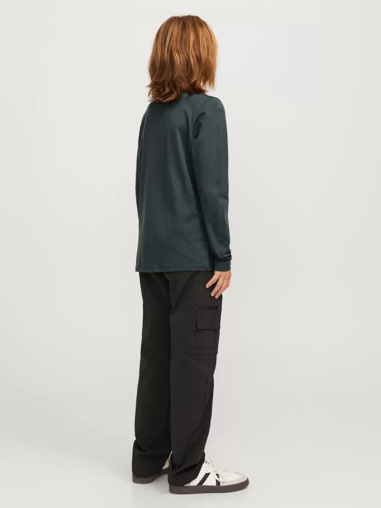 JACK & JONES Koszulki^Z logo T-shirt Junior Zielony