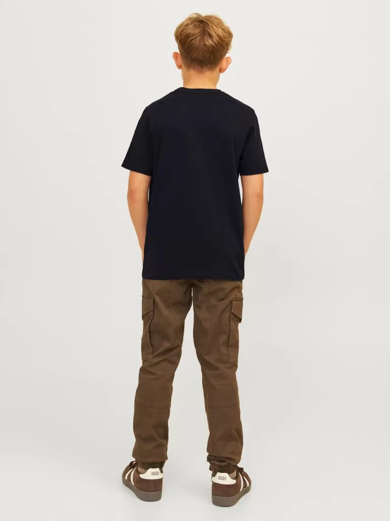 JACK & JONES Koszulki^Z logo T-shirt Junior Czarny
