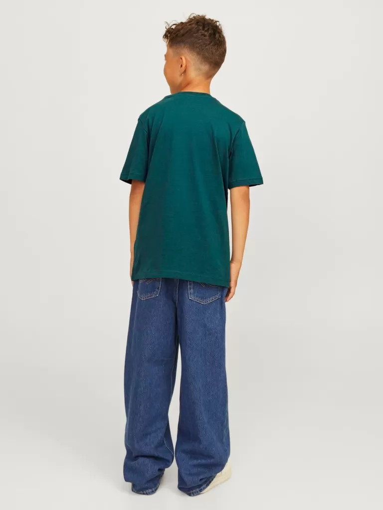 JACK & JONES Koszulki^Z logo T-shirt Junior Zielony