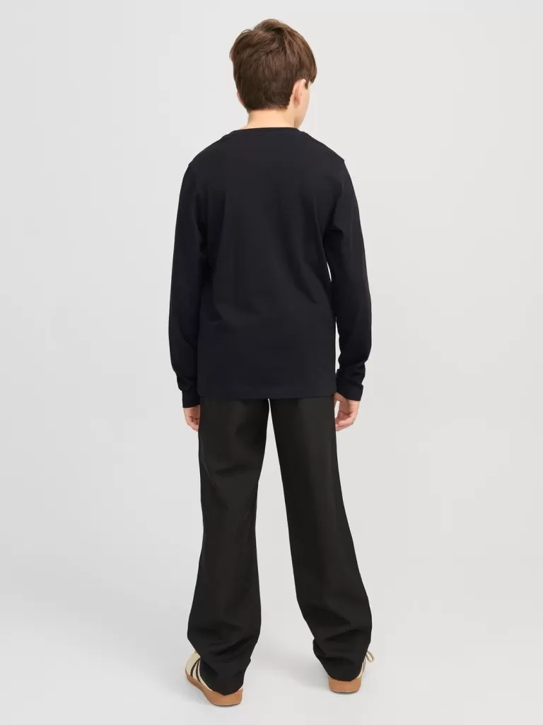 JACK & JONES Koszulki^Z logo T-shirt Junior Czarny