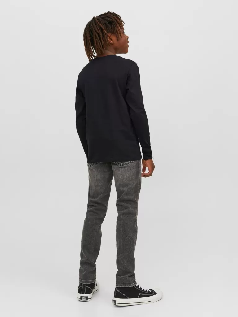 JACK & JONES Koszulki^Z logo T-shirt Junior Czarny