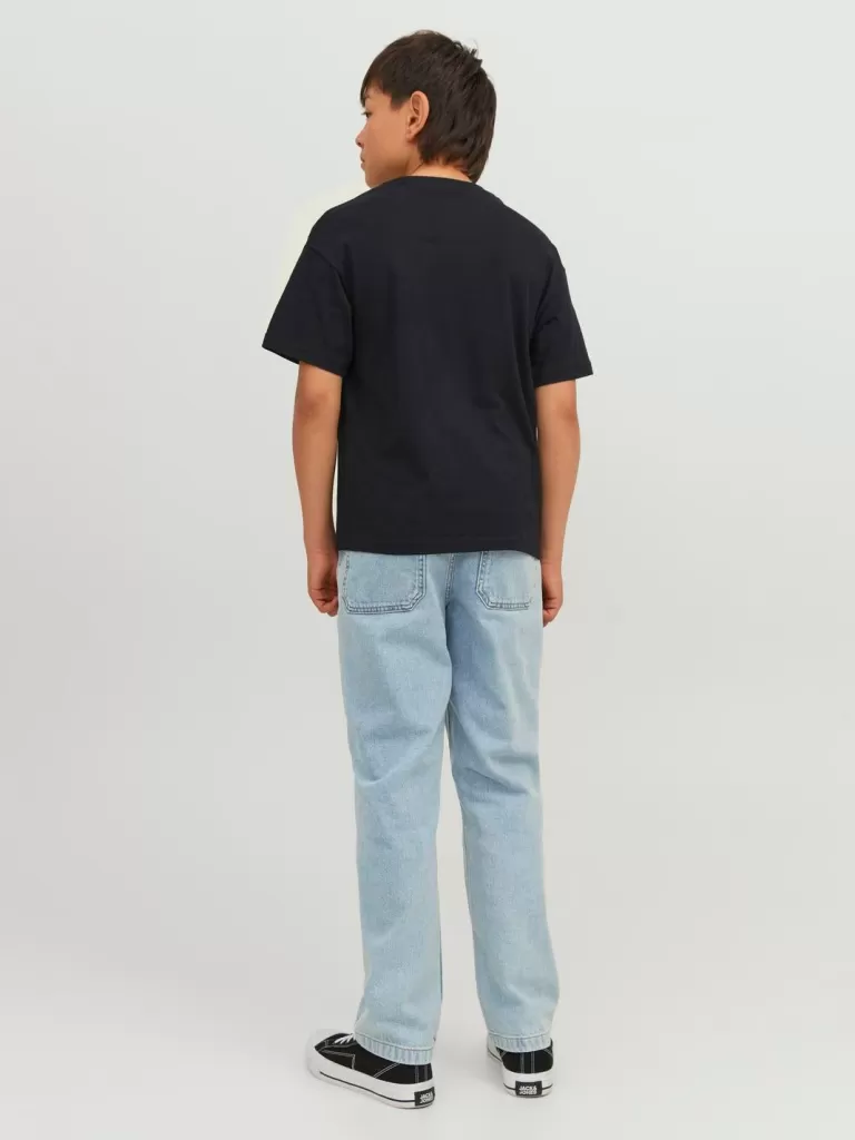 JACK & JONES Koszulki^Z logo T-shirt Junior Czarny